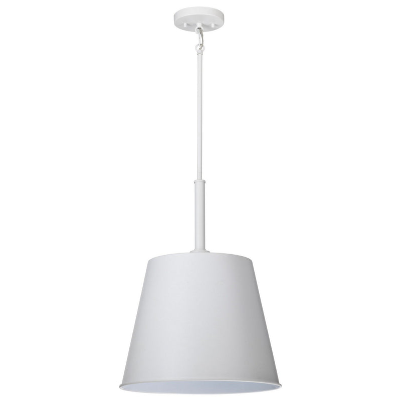 Alexis 15" Pendant in Matte White
