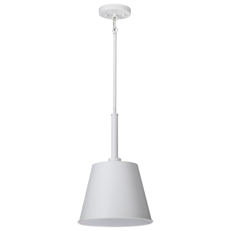 Alexis 11" Pendant in Matte White