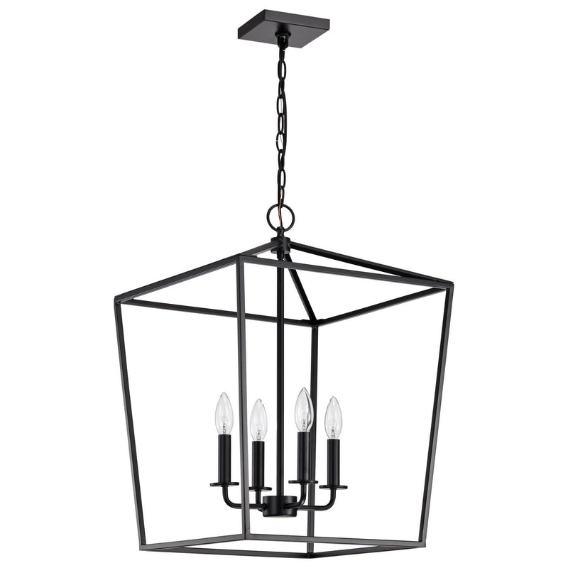 Emma 17" 4-Light Lantern Pendant in Dark Bronze