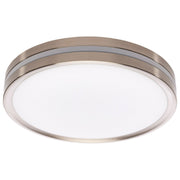 11.42" Low-Profile LED Flush Mount in Brushed Nickel