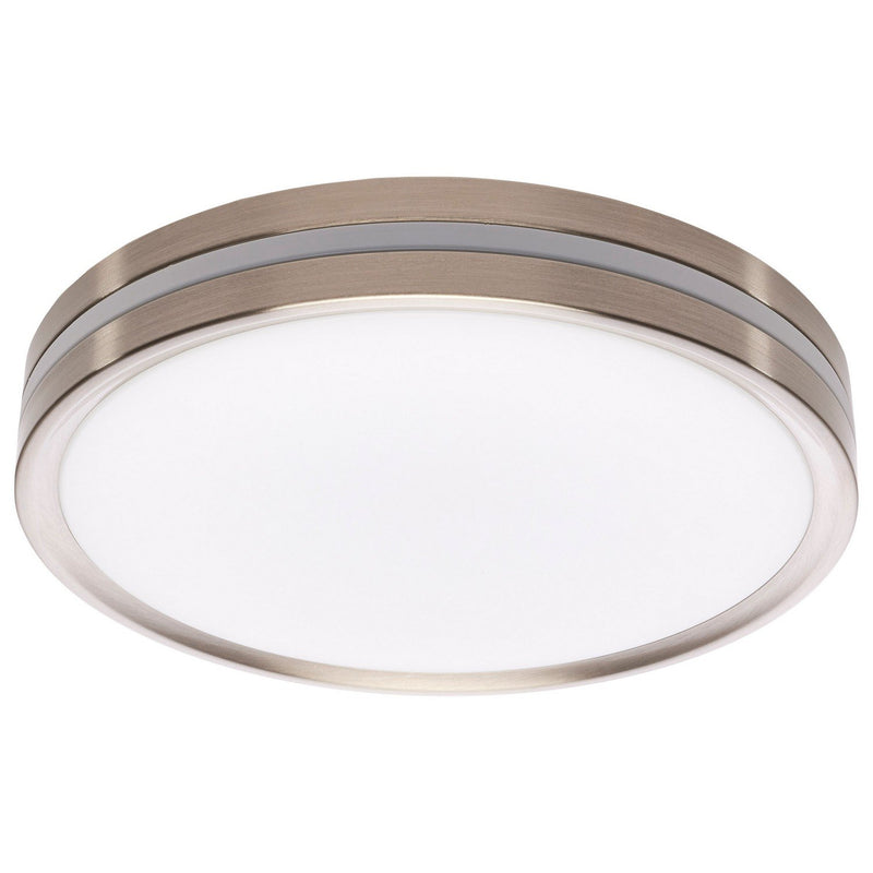 11.42" Low-Profile LED Flush Mount in Brushed Nickel