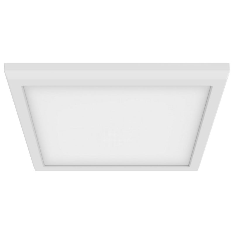 9" Square LED Flush Mount with 0-10V Dimming in White