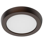 5" Round Edge-Lit LED Flush Mount in Bronze