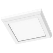 5" Square Edge-Lit LED Flush Mount in White