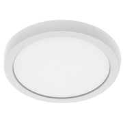 7" Round Edge-Lit LED Flush Mount in White