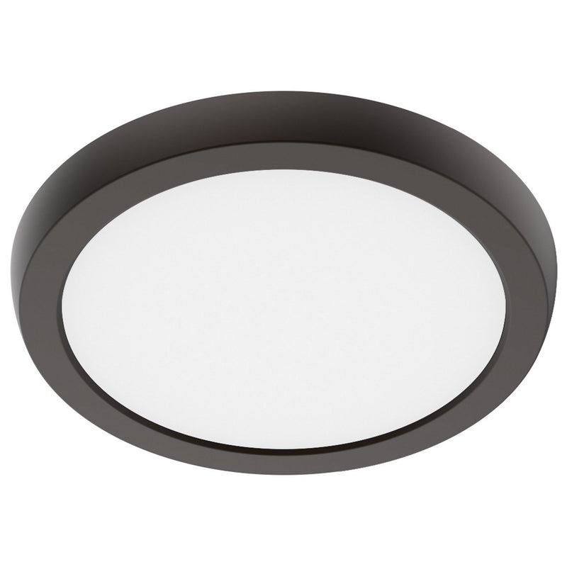 7" Round Edge-Lit LED Flush Mount in Bronze