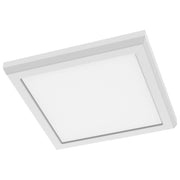 7" Square Edge-Lit LED Flush Mount in White