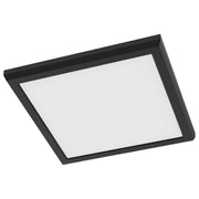 9" Square Edge-Lit LED Flush Mount in Black