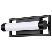 Canal 12" LED Bath Vanity Light in Matte Black