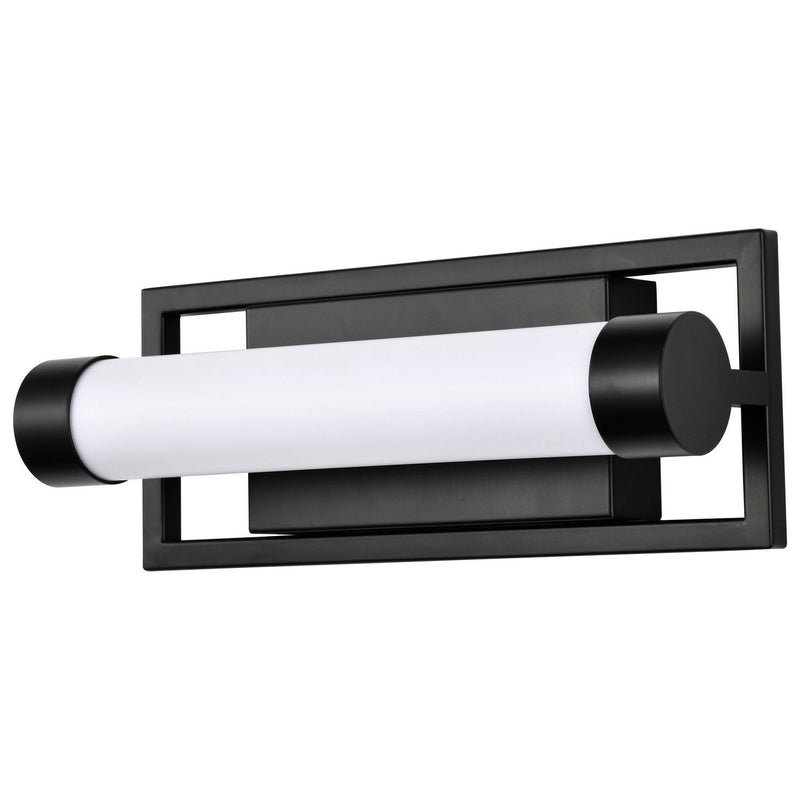 Canal 12" LED Bath Vanity Light in Matte Black