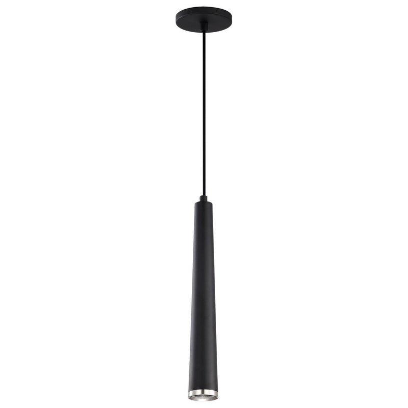 Melrose LED Mini Pendant in Matte Black and Brushed Nickel