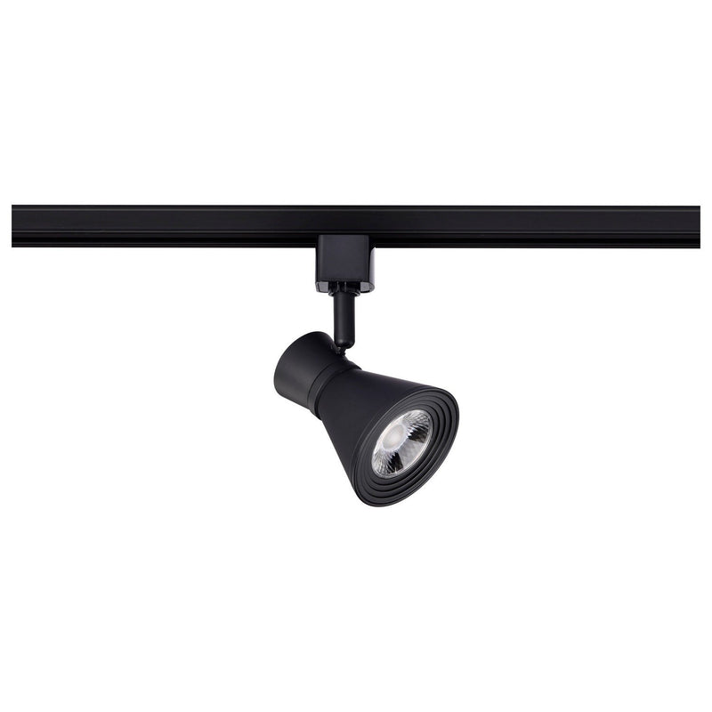3.25" H-Type LED Track Head, 5.25" Projection in Matte Black