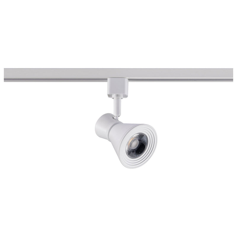 3.25" H-Type LED Track Head, 5.25" Projection in Matte White