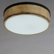 Franklin 2 Light Flush Mount in Driftwood / Black