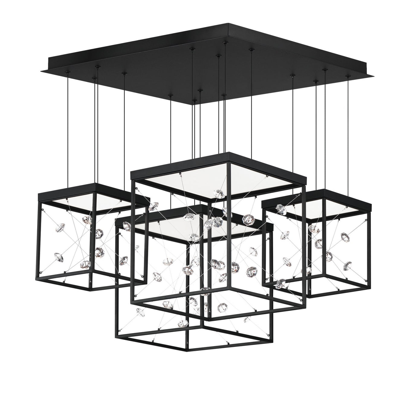 E21254-20BK - Entanglement LED Pendant in Black by ET2