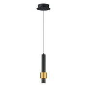 Reveal LED Pendant in Black & Gold - Lamps Expo