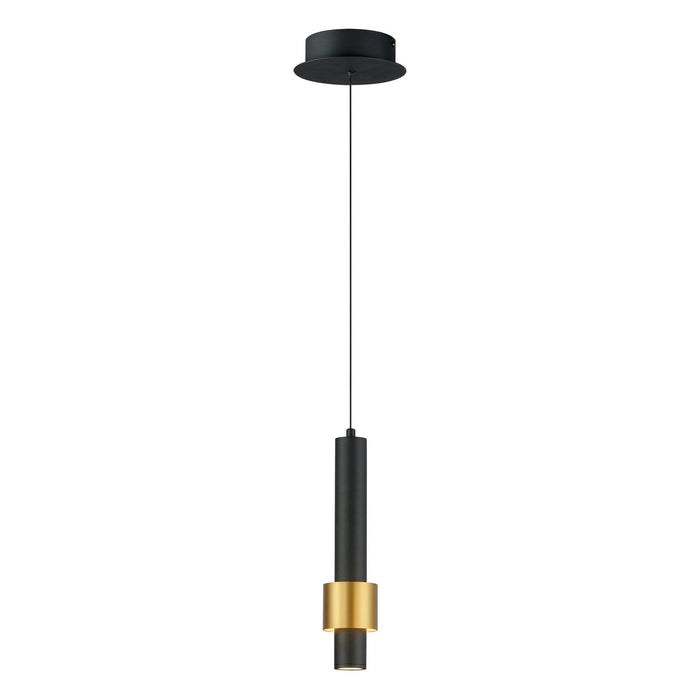 Reveal LED Pendant in Black & Gold - Lamps Expo