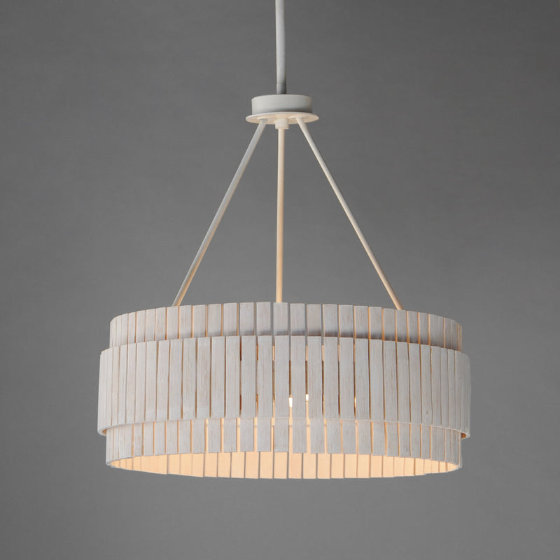 Satori 3 Light Pendant in Ecru