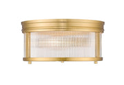 Carnaby 2-Light Flush Mount in Modern Gold - Lamps Expo