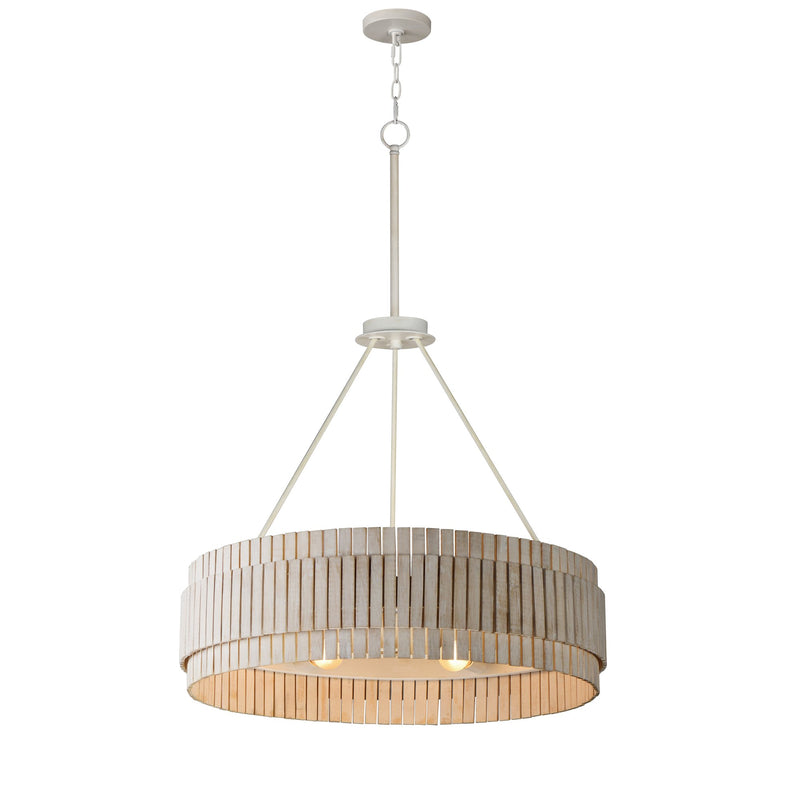 Satori 6 Light Pendant in Ecru