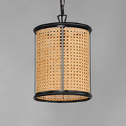 Cane 1 Light Pendant in Black