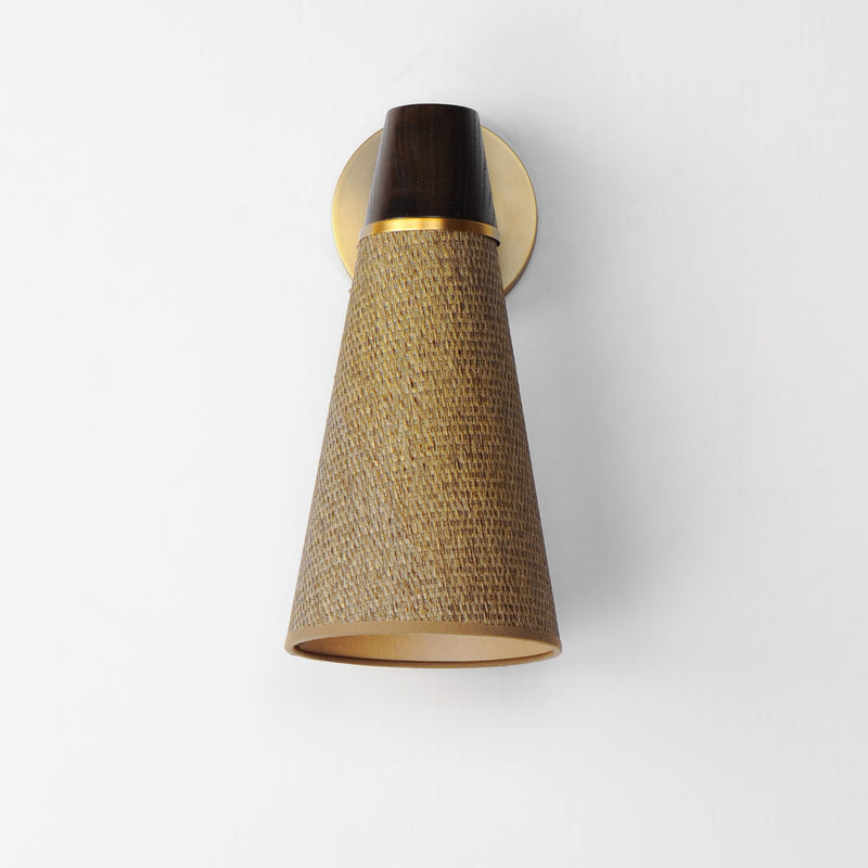 Sumatra 1 Light Wall Sconce in Natural Aged Brass