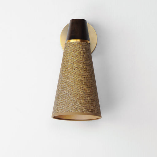 Sumatra 1 Light Wall Sconce in Natural Aged Brass