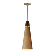 Sumatra 7" Pendant in Natural Aged Brass