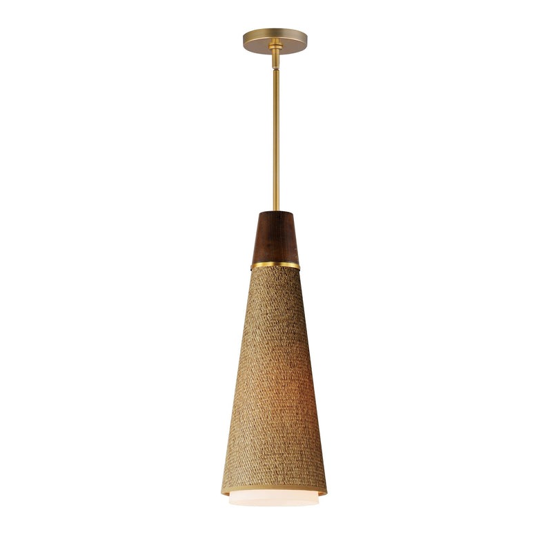 Sumatra 7" Pendant in Natural Aged Brass