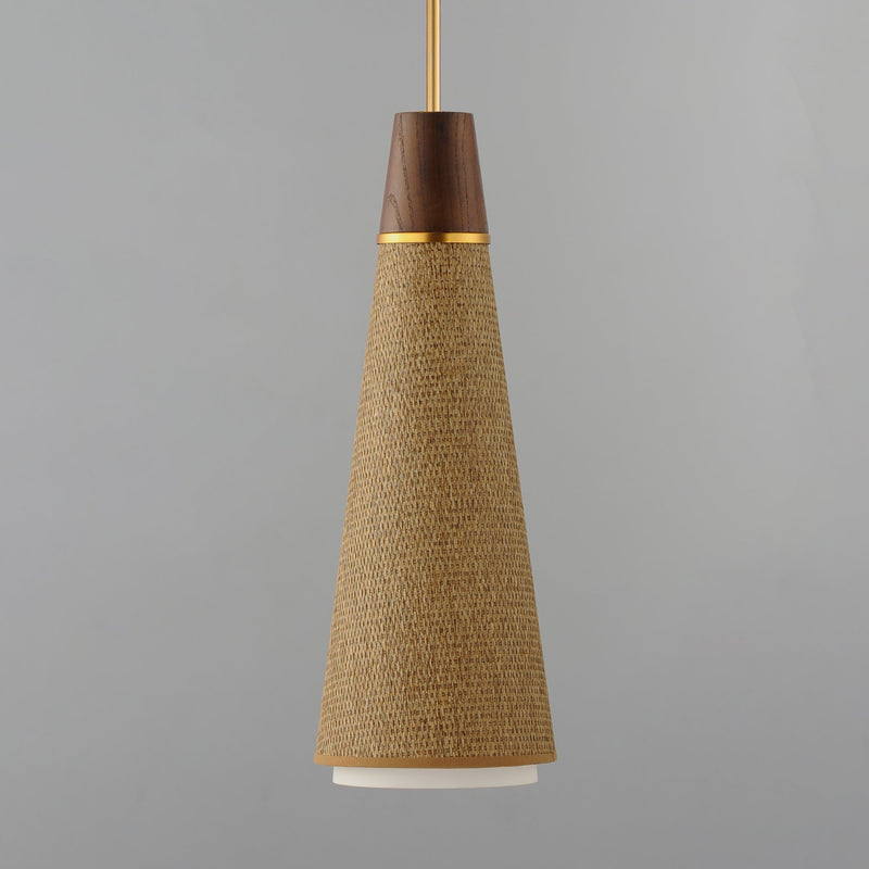 Sumatra 7" Pendant in Natural Aged Brass