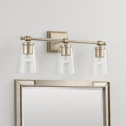 Breigh 3-Light Bath Vanity Light in Brushed Champagne