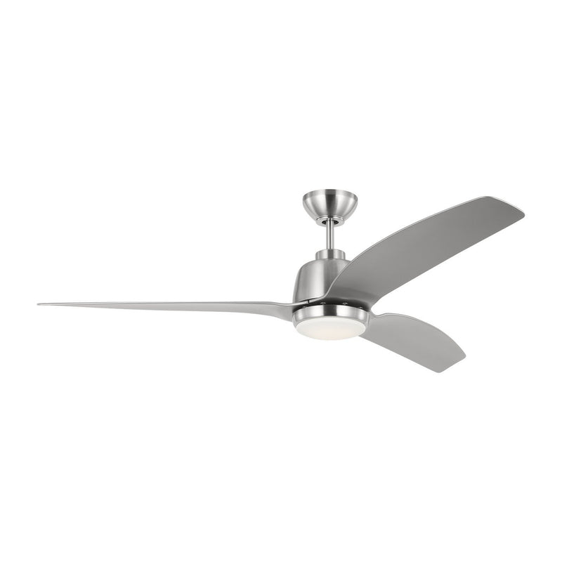Avila 60" LED Ceiling Fan in Brushed Steel