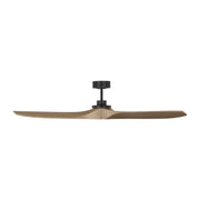 Collins 60" Ceiling Fan in Midnight Black with Natural Honey Blades