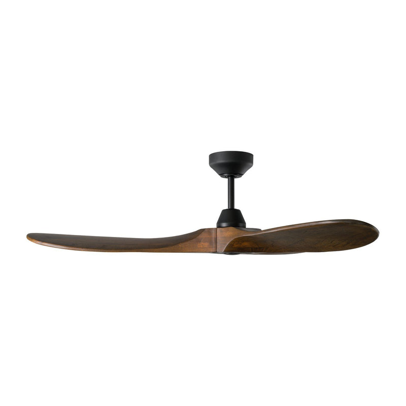 Maverick Smart 52" Ceiling Fan in Midnight Black with Dark Walnut Blades