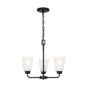 Kerrville 3-Light Chandelier in Midnight Black