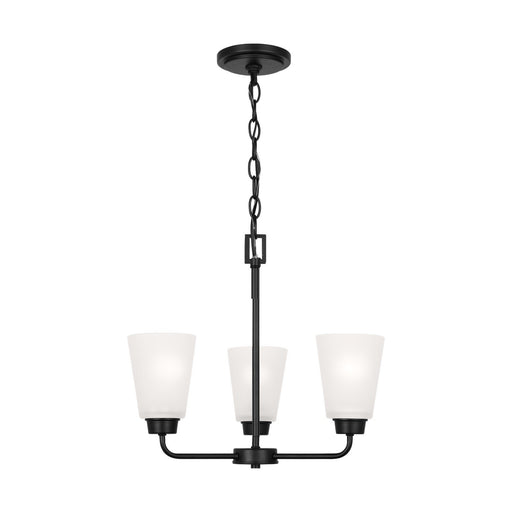 Kerrville 3-Light Chandelier in Midnight Black