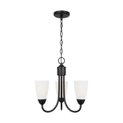 Seville 3-Light Chandelier in Midnight Black