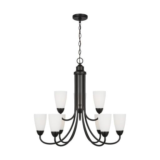 Seville 9-Light Chandelier in Midnight Black