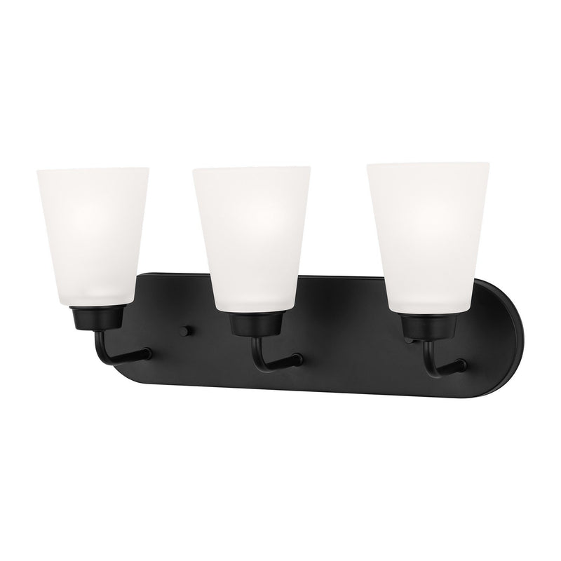 Kerrville 3-Light Bath Vanity Light in Midnight Black