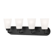 Kerrville 4-Light Bath Vanity Light in Midnight Black