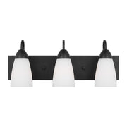 Seville 3-Light Bath Vanity Light in Midnight Black