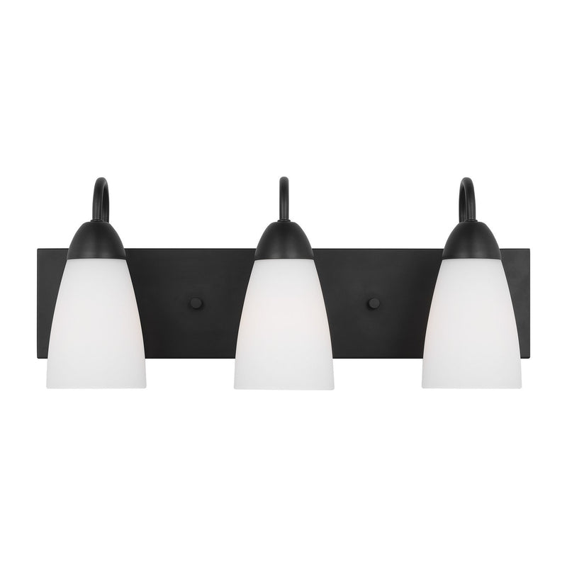 Seville 3-Light Bath Vanity Light in Midnight Black