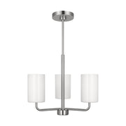 Rhett 3-Light Chandelier in Brushed Steel