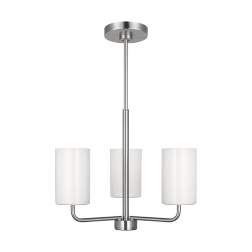 Rhett 3-Light Chandelier in Brushed Steel