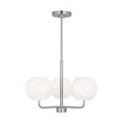Rory 3-Light Chandelier in Brushed Steel
