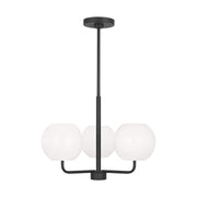 Rory 3-Light Chandelier in Midnight Black