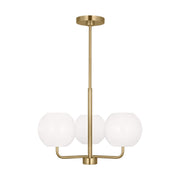 Rory 3-Light Chandelier in Satin Brass