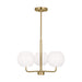 Rory Three Light Chandelier in Satin Bronze