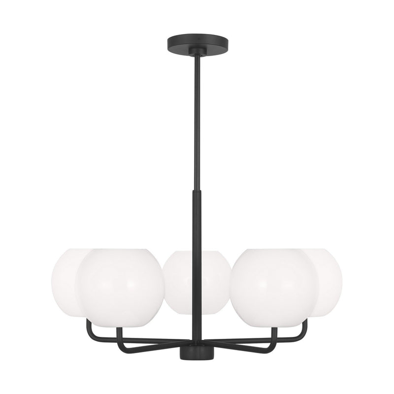 Rory 5-Light Chandelier in Midnight Black