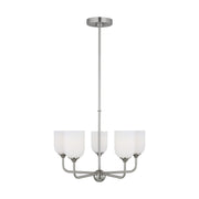 Emile 5-Light Chandelier in Brushed Steel